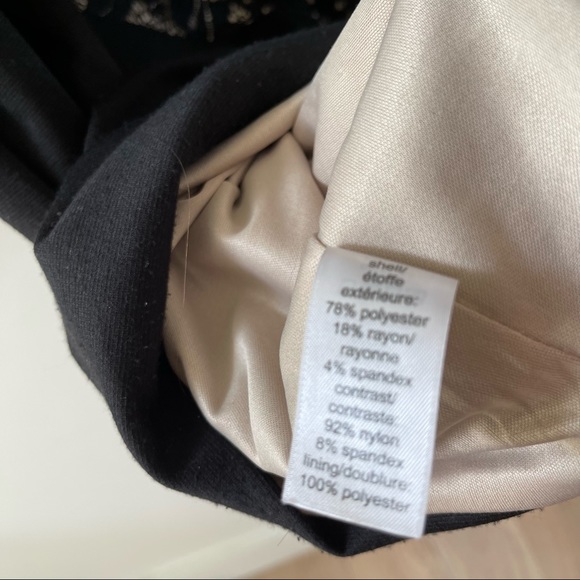 Maurice’s 1/2 black dress with tan / nude lace - Picture 6 of 6